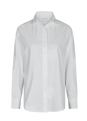 Dalma dori Emb skjorte Hvid Neo Noir 